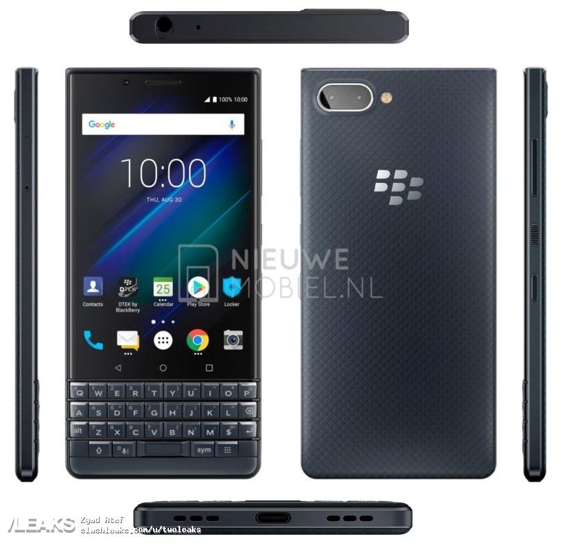 BlackBerry KEY2 LE all sides