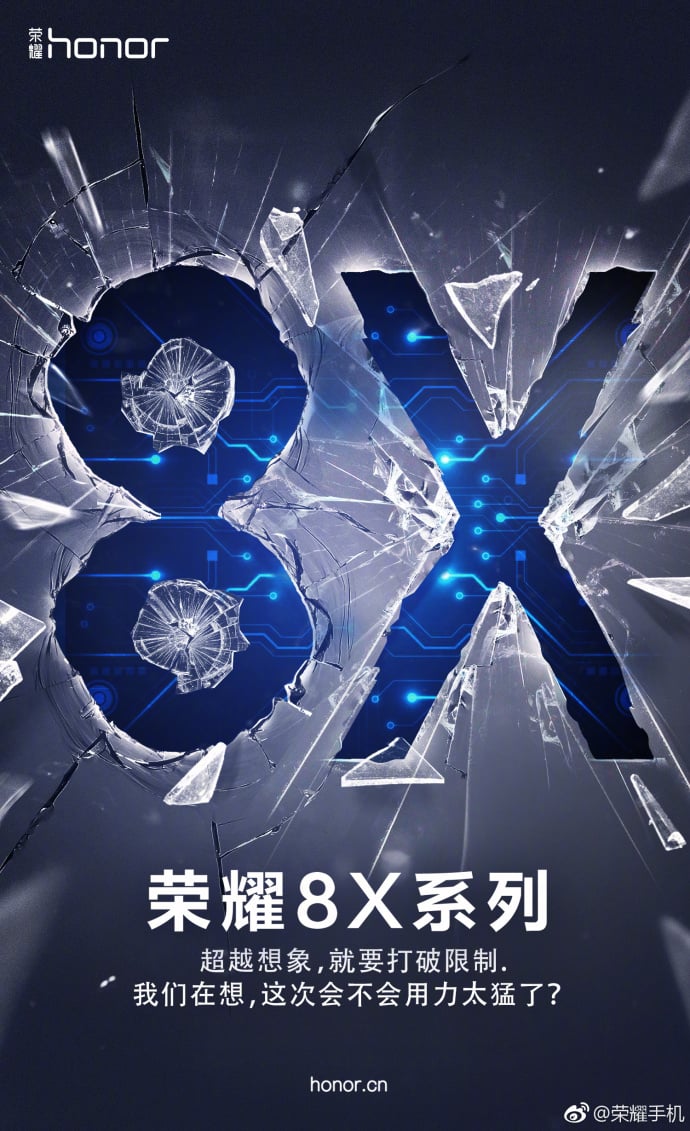 Honor 8X official poster