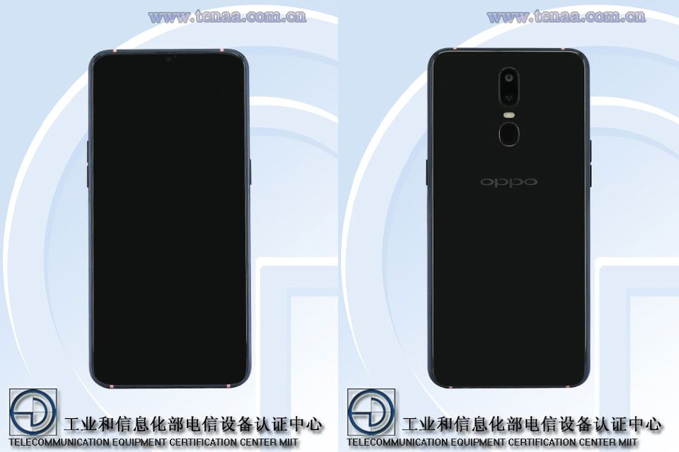 OPPO PAGM00, PAGT00 Front TENAA