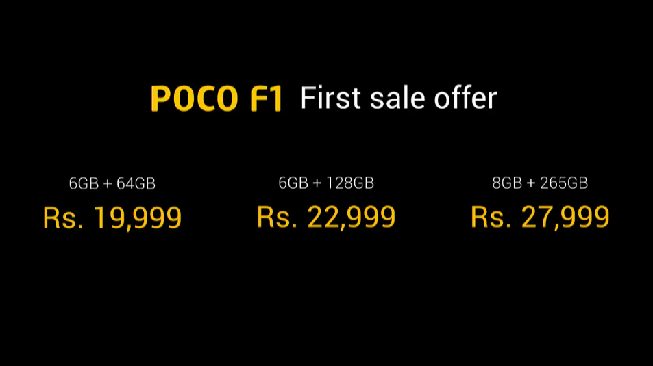 Poco F1 first sale offer