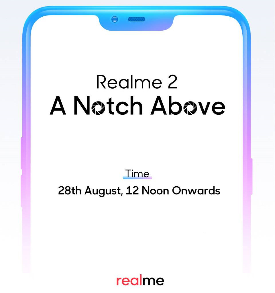 Realme 2 India Launch Invite