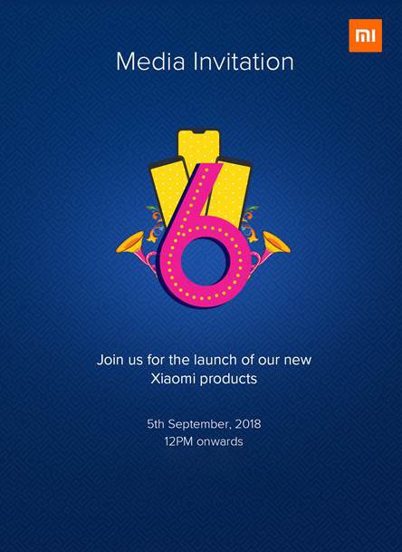 Redmi 6 series India Launch invite