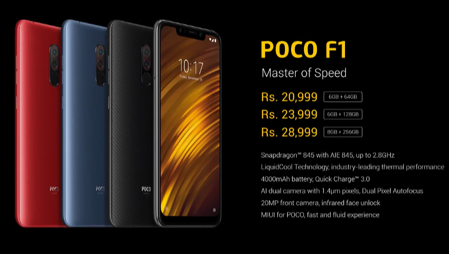Xiaomi Poco F1 launched as the cheapest Snapdragon 845