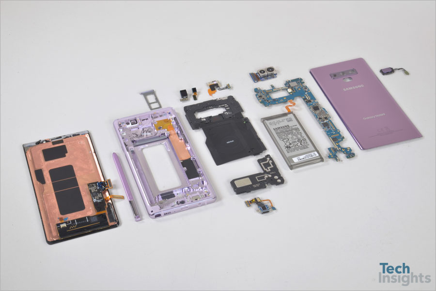 Samsung Galaxy Note 9 detailed teardown gives a glimpse of its internal ...