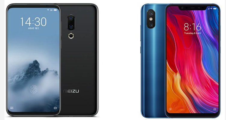 meizu 16 vs xiaomi mi 8