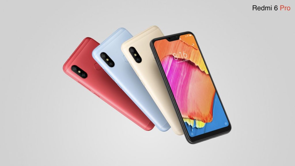 Redmi 6 Pro official colors