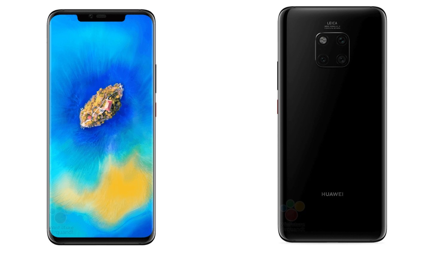 Leaked Official Renders Reveal Huawei Mate 20 Pro To Come In Three