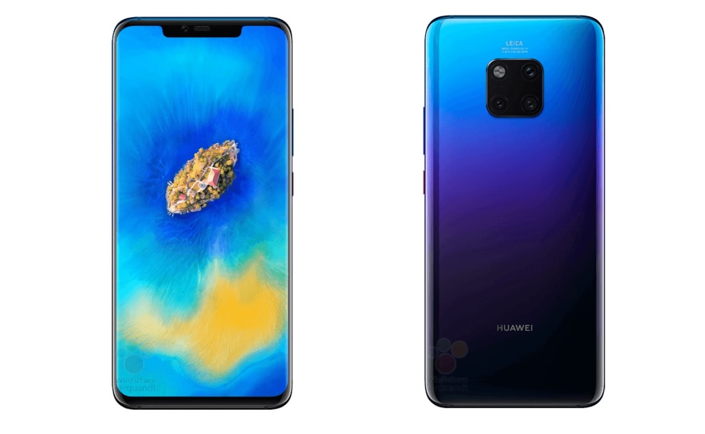 Leaked Official Renders Reveal Huawei Mate 20 Pro To Come In Three