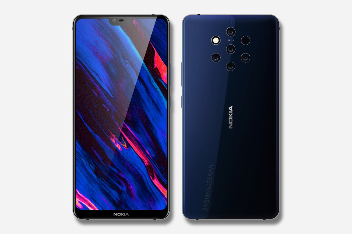 Nokia 9 Penta Lens Render by Benjamin Geskin