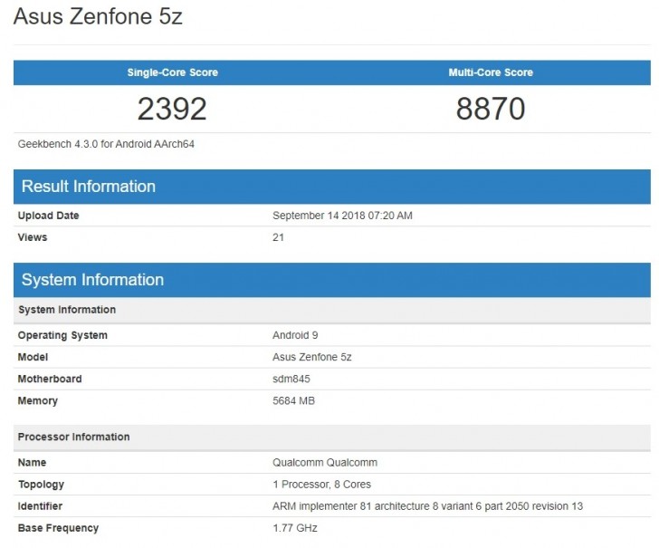asus zenfone 5z android pie update
