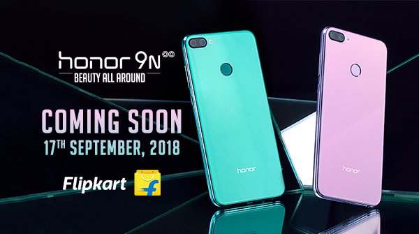 Honor 9N will be available on Flipkart in two new shades on Sept. 17 Honor 9N