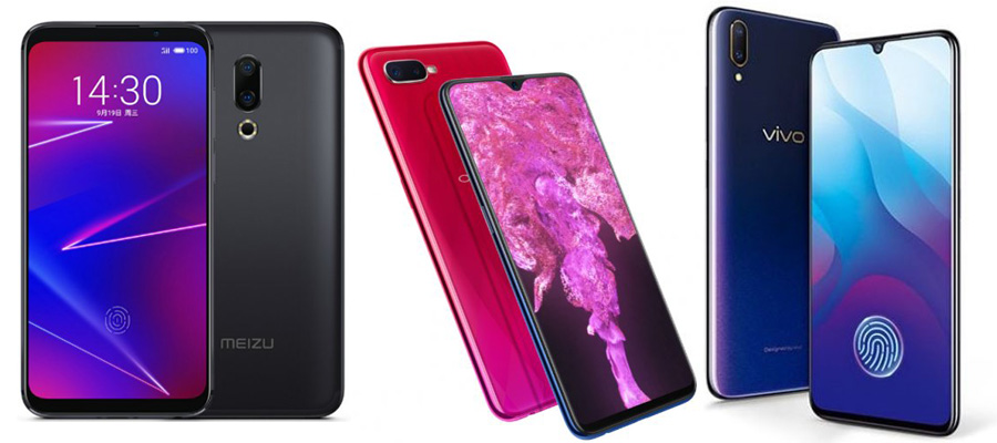Meizu 16x Vs Oppo F9 Vs Vivo V11 Specs Comparison Gizmochina