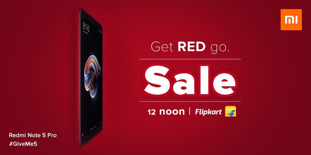 redmi note 5 pro red sale india