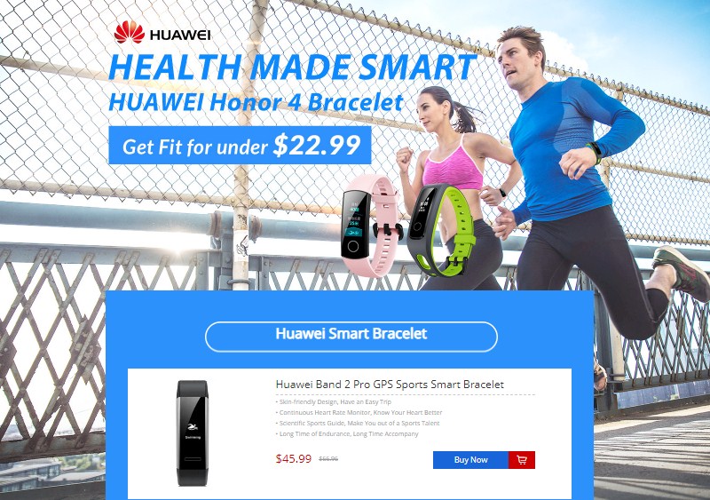 Buy The Honor Band 4 And Other Top-Branded Smartwatches At Less Than $22.99 On GearBest