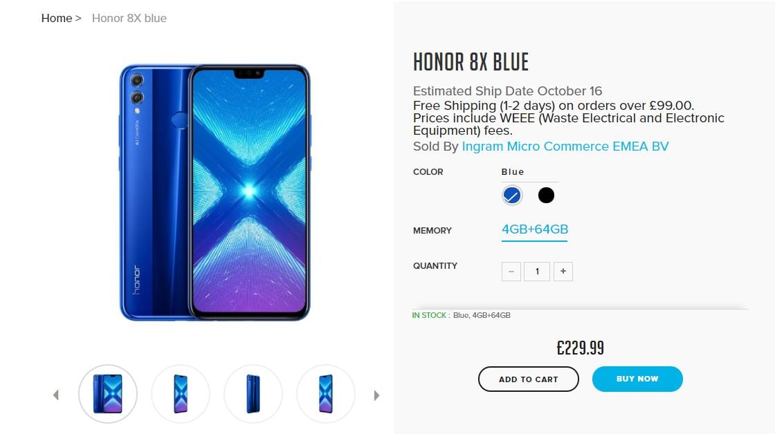 Honor 8X UK