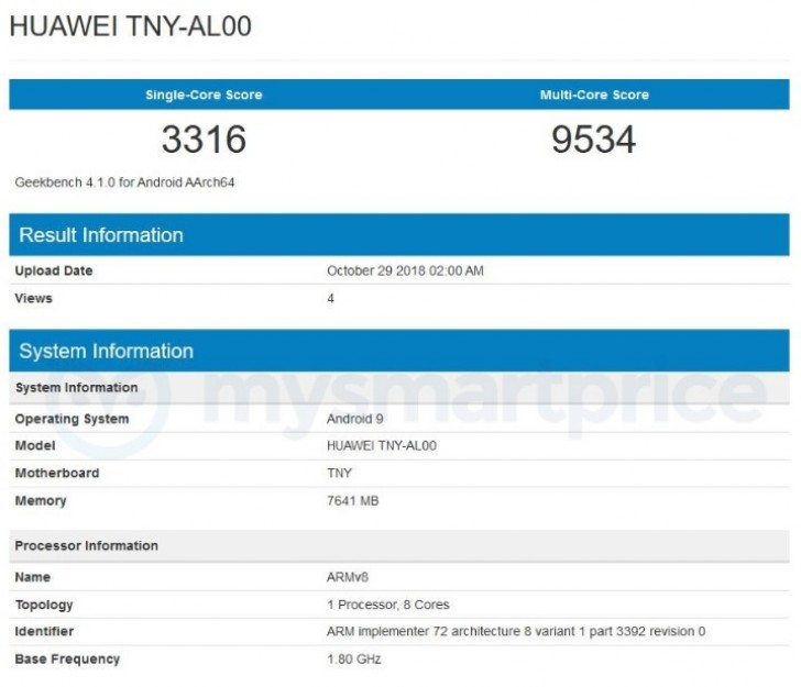 Honor Magic 2 Geekbench