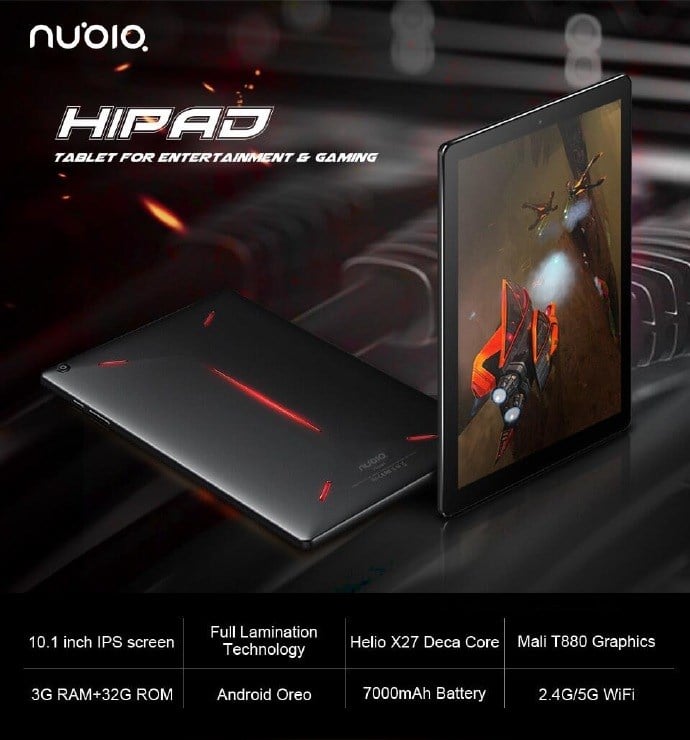 Nubia Hipad Gaming Tablet