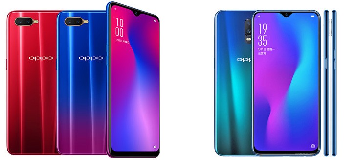 OPPO R17 Neo (left) with OPPO R17 (right)