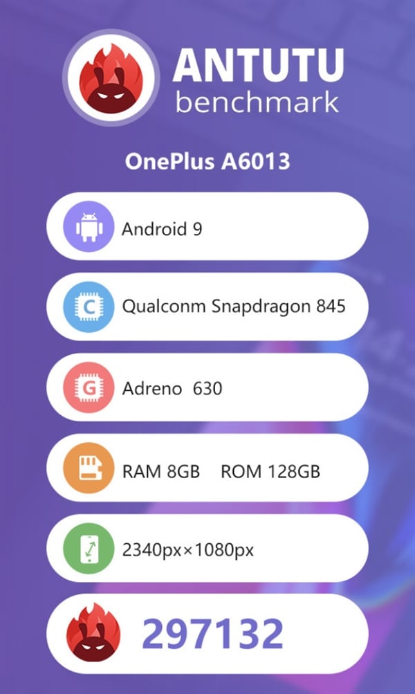 OnePlus 6T AnTuTu