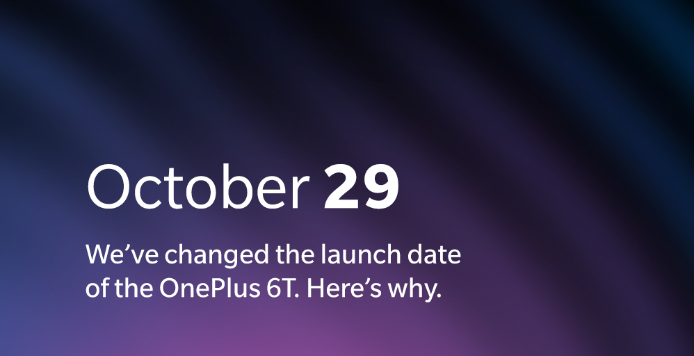 New OnePlus 6T launch date