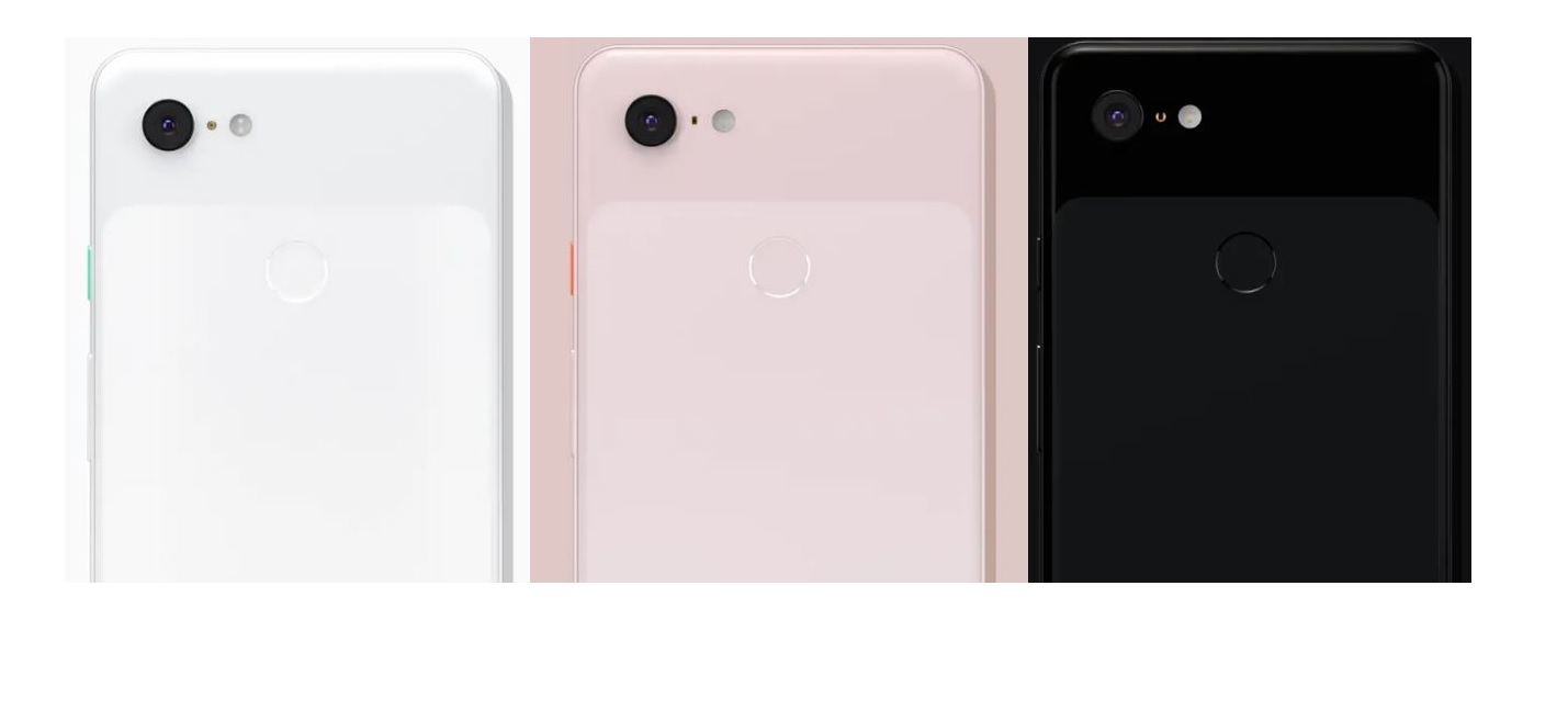 Google Pixel 3 XL rear all colors