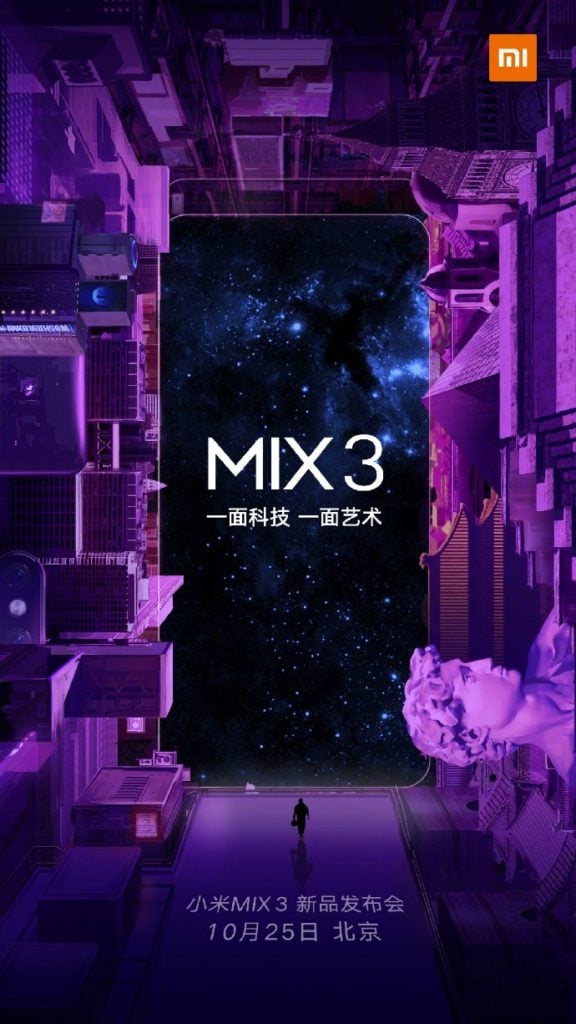 mi mix 3 launch