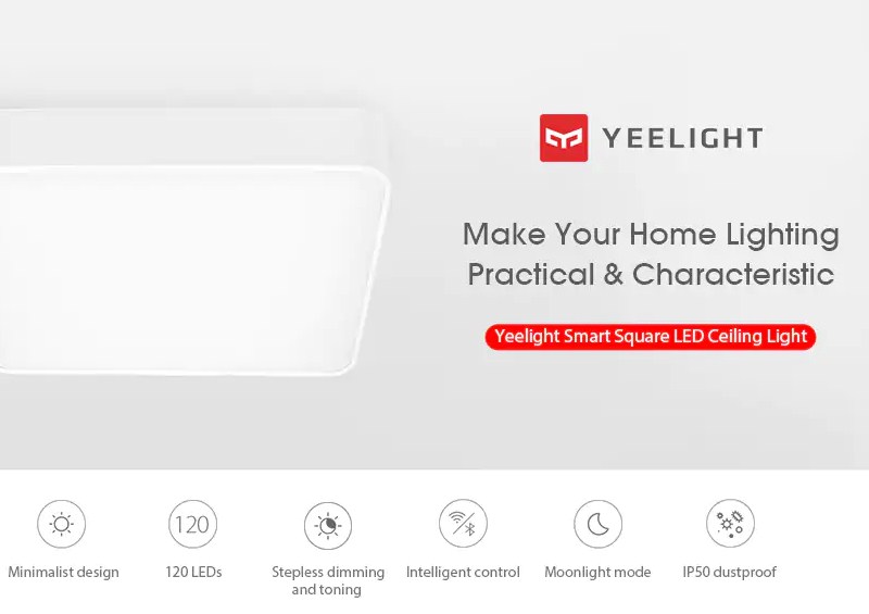Get Yeelight Smart Square LED Ceiling Light At A Pre Sale Price Of