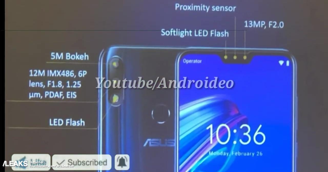 ASUS Zenfone Max Pro M2 camera specs