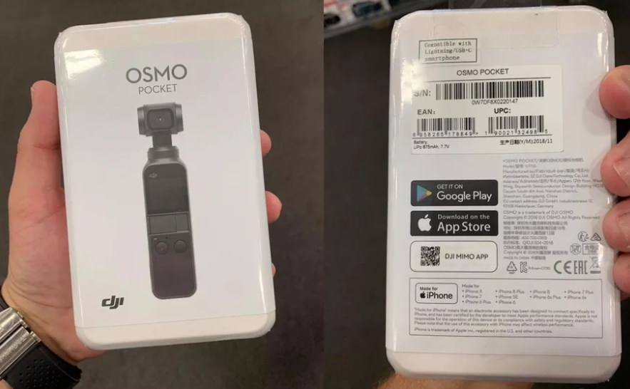 DJI Osmo Pocket retail box