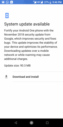 Mi A2 November security patch