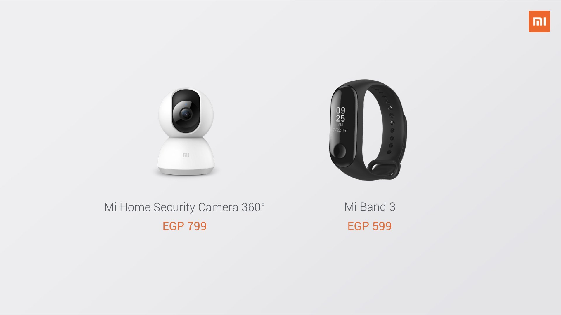 Mi Home Security Camera 360° and Mi Band 3