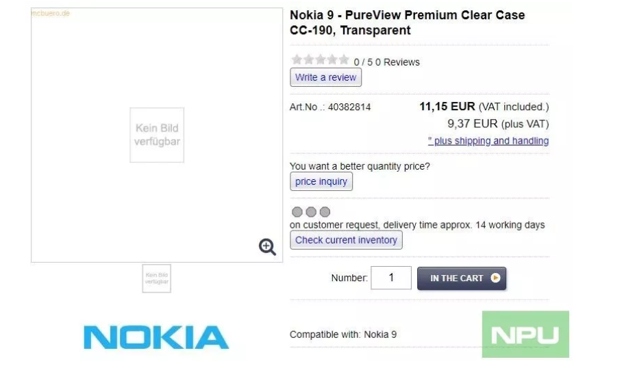 Nokia 9 case
