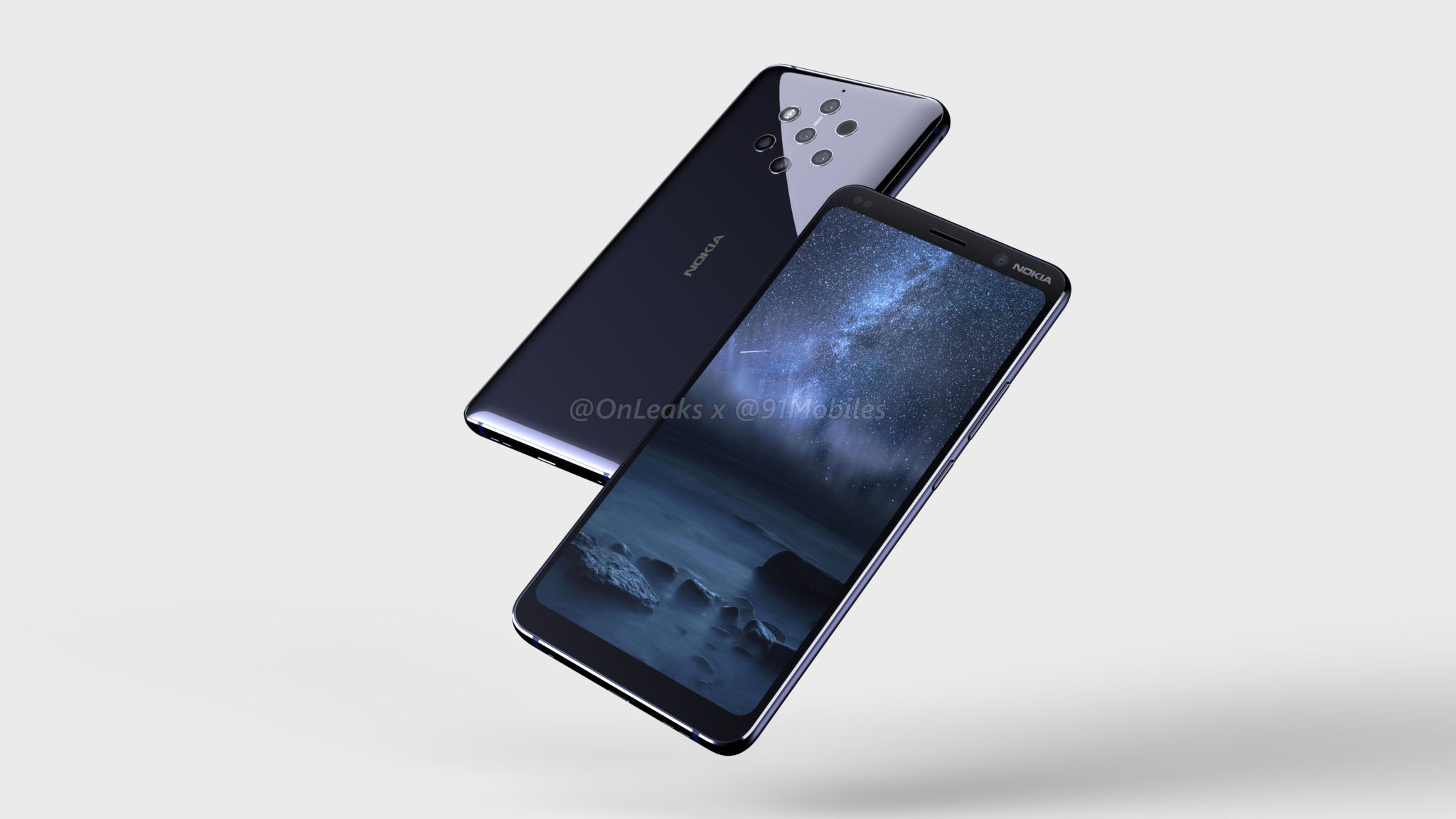 Nokia 9 PureView 3D render