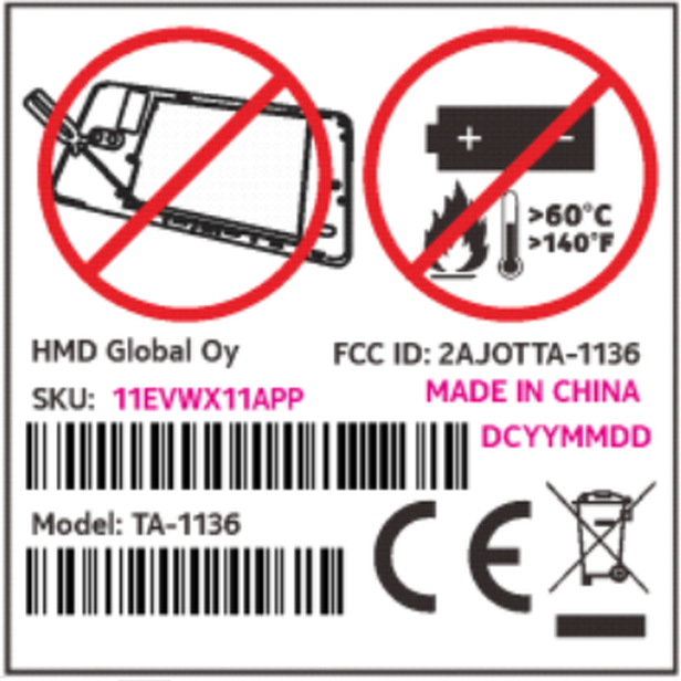 Nokia TA-1136 FCC