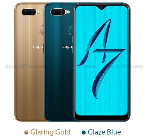 OPPO A7 color variants