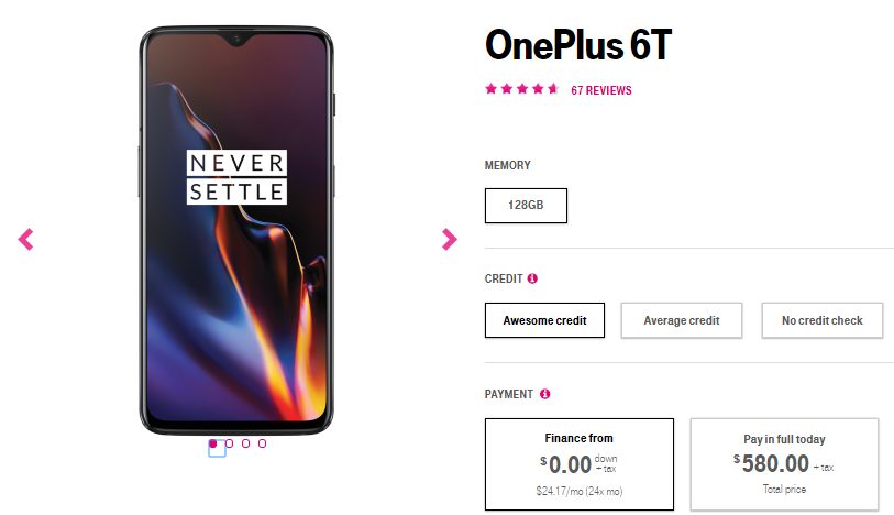 OnePlus 6T T-moblile