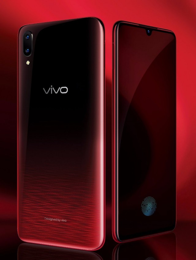 Vivo V11 Pro Supernova Red render