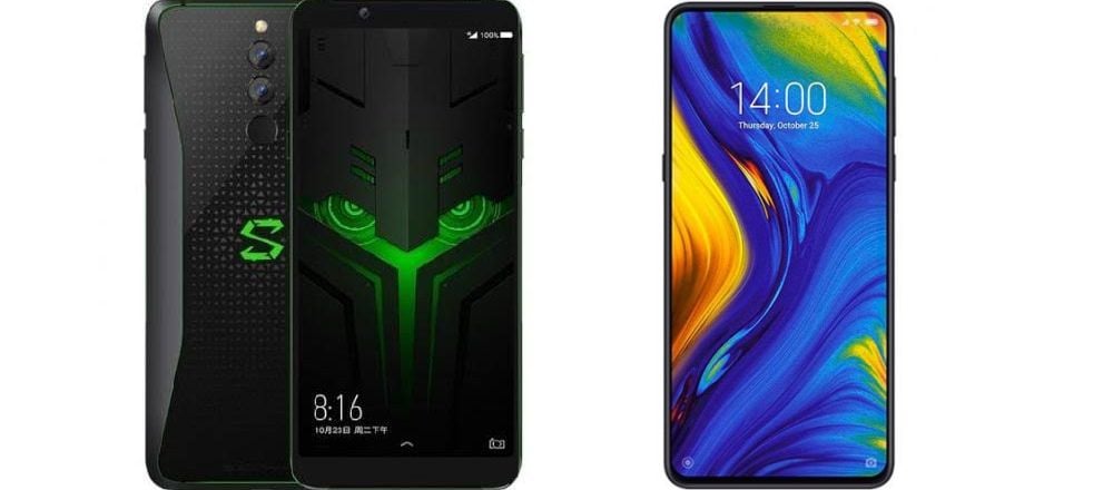 Xiaomi Black Shark Helo and Mi MIX 3