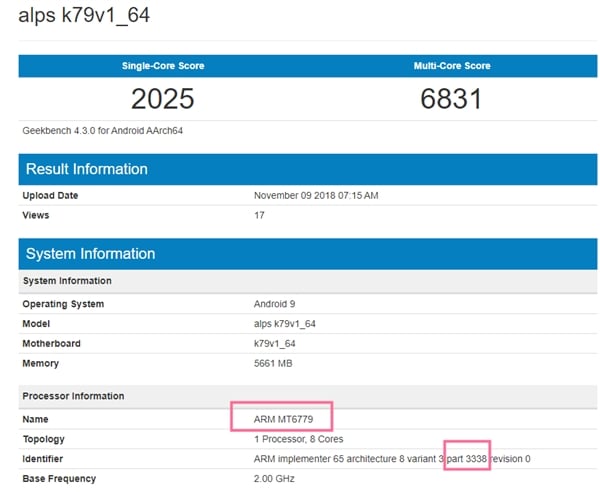 helio x40 geekbench