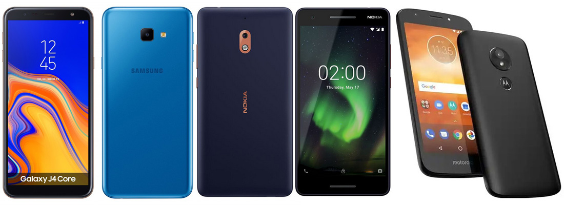Samsung Galaxy J4 Core vs Nokia 2.1 vs Moto E5 Play: the Android Go comparison