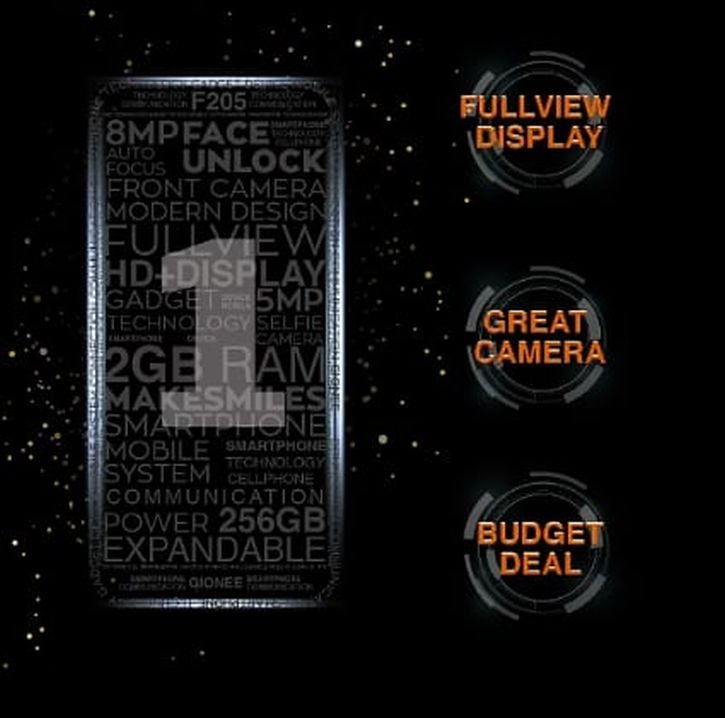 Gionee F205 Phone Launch Teaser 