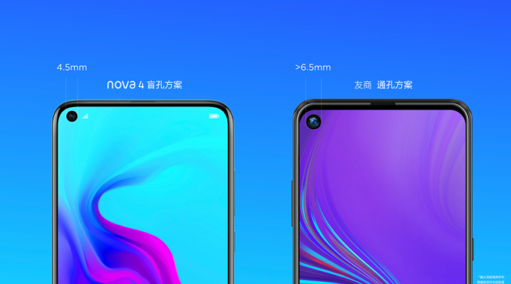 Huawei Nova 4 screen camera compared e1545032076623