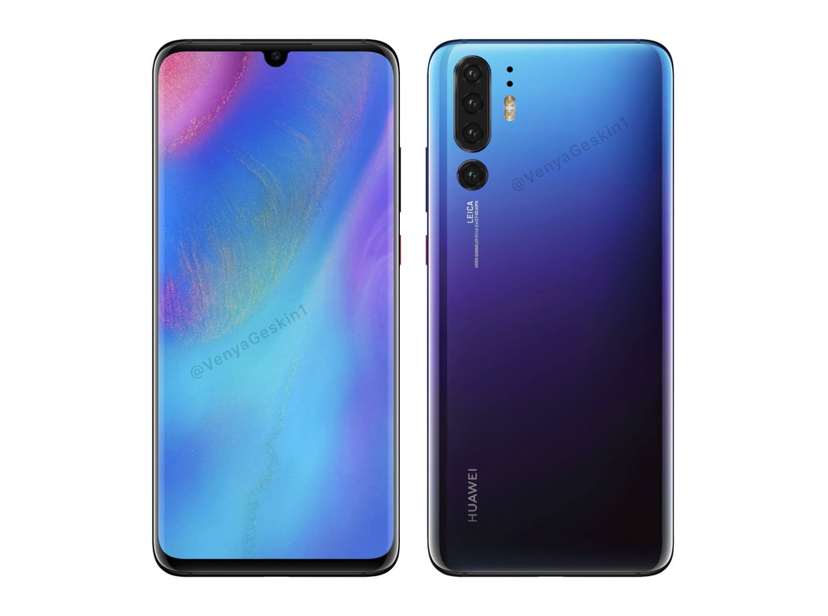 Huawei P30 Pro renders