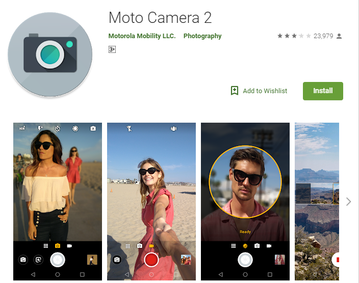 Moto Camera update