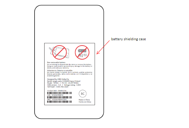 Nokia TA-1124 FCC Battery