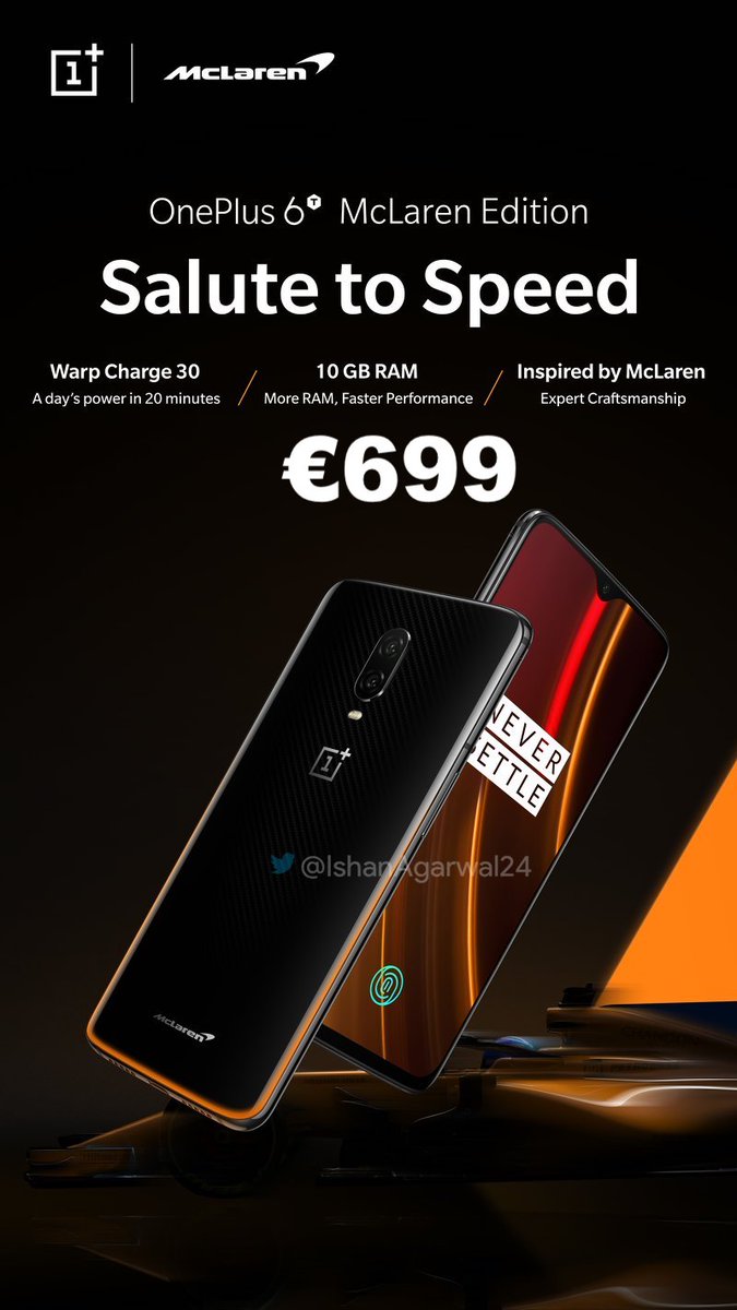 OnePlus 6T McLaren Edition pricing