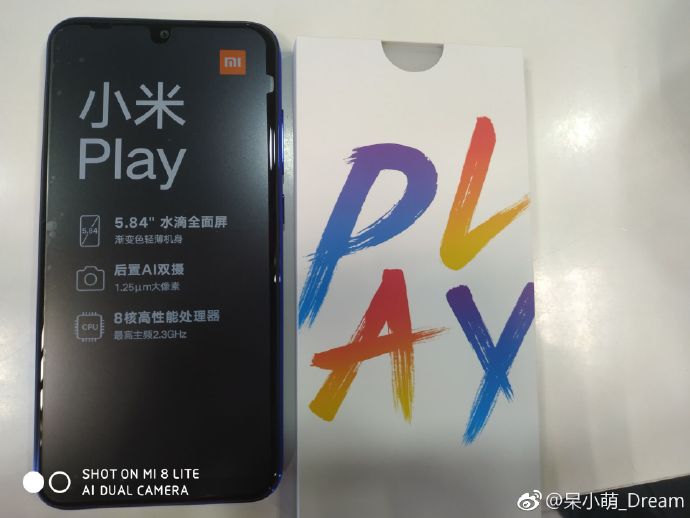Xiaomi Mi Play live shot