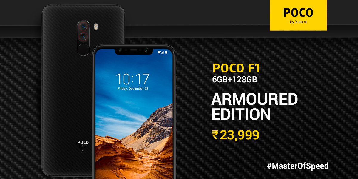 Xiaomi Poco F1 6 GB, 128 GB RAM Armoured Edition