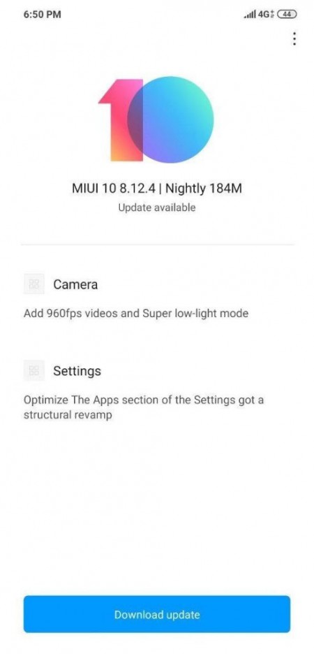 Xiaomi Poco F1 beta update