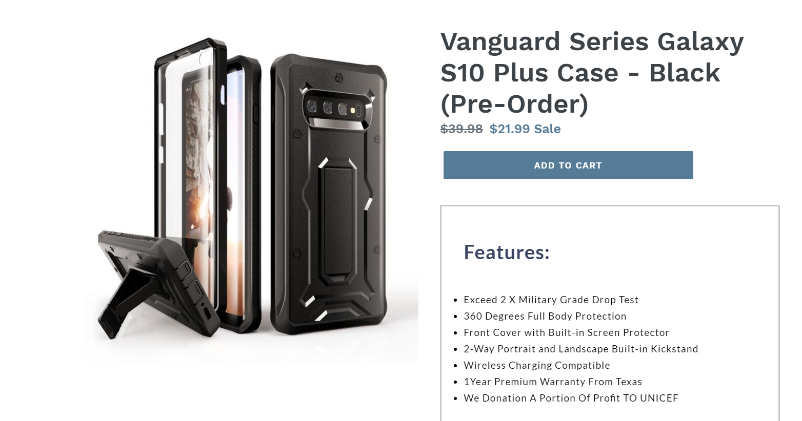 Armadillotek Galaxy S10 Plus Vanguard Series Case
